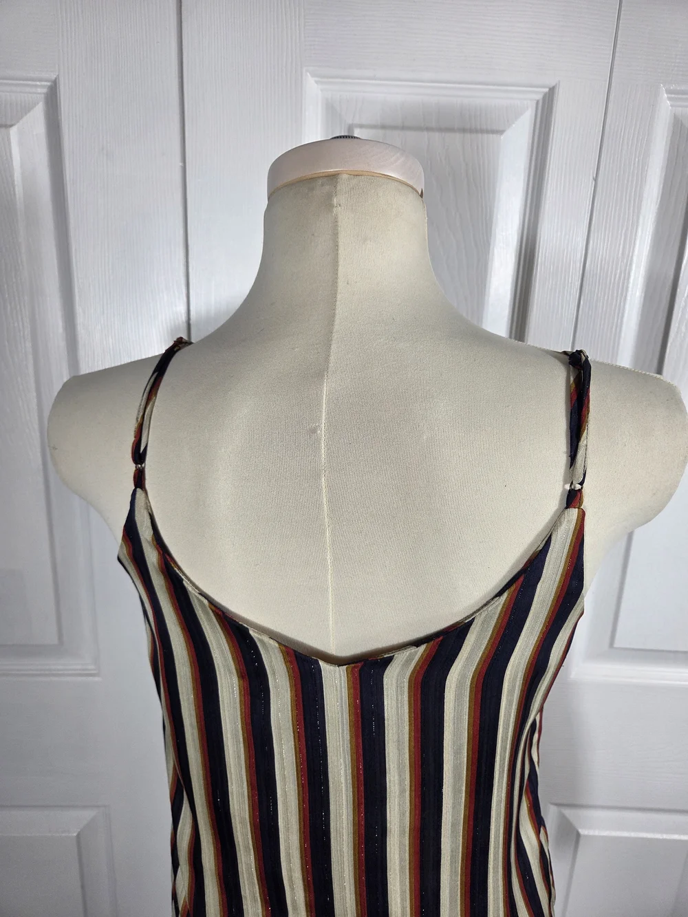 Floreat Anthropologie Striped Ruffle Cami Tank XS Boho - Picture 6 of 8
